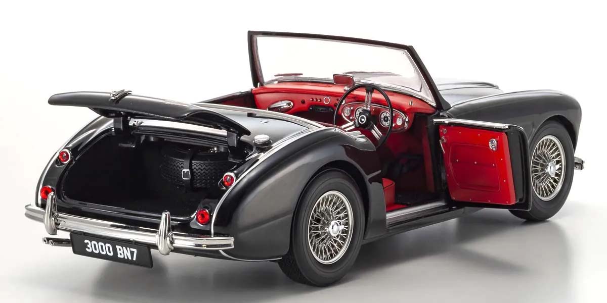 KYOSHO DIE CAST KS08149BK - Kyosho 1:18 Austin Healey 3000 BN7 Black