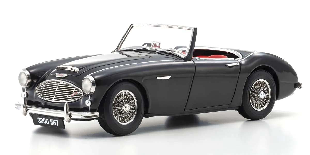 KYOSHO DIE CAST KS08149BK - Kyosho 1:18 Austin Healey 3000 BN7 Black