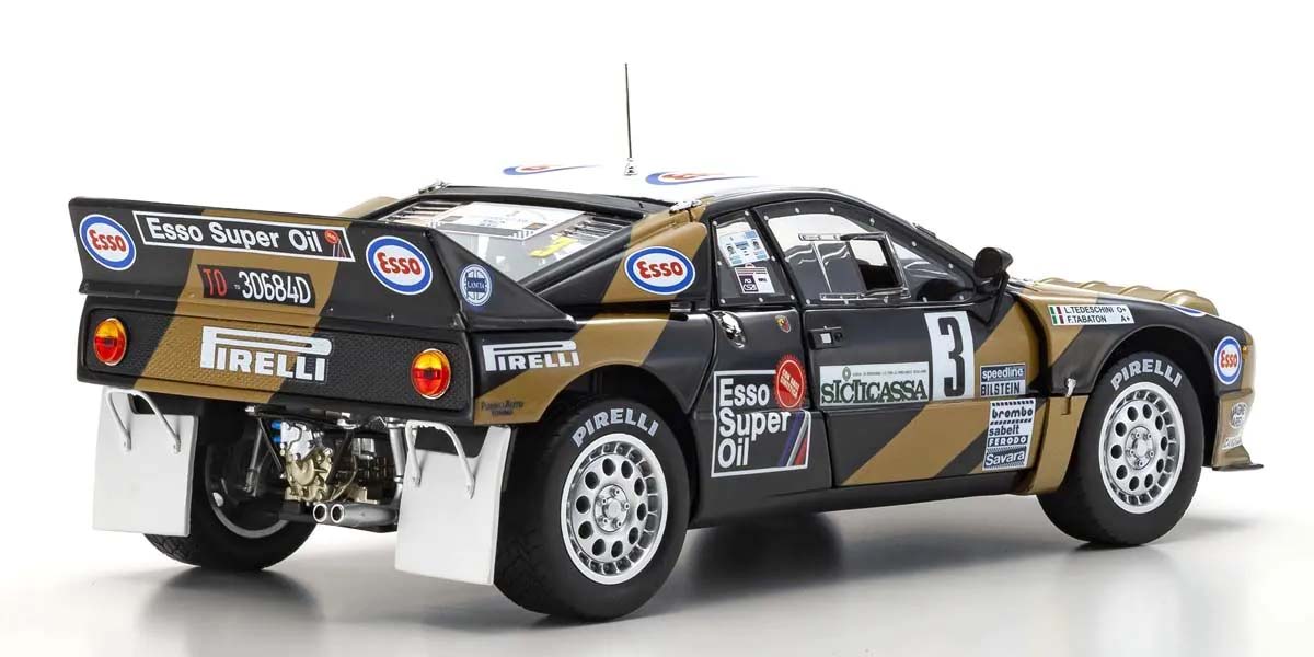 KYOSHO DIE CAST KS08306H - Kyosho 1:18 Lancia Rally 037 F.Tabaton Targa Florio 1985 Esso Nr.3