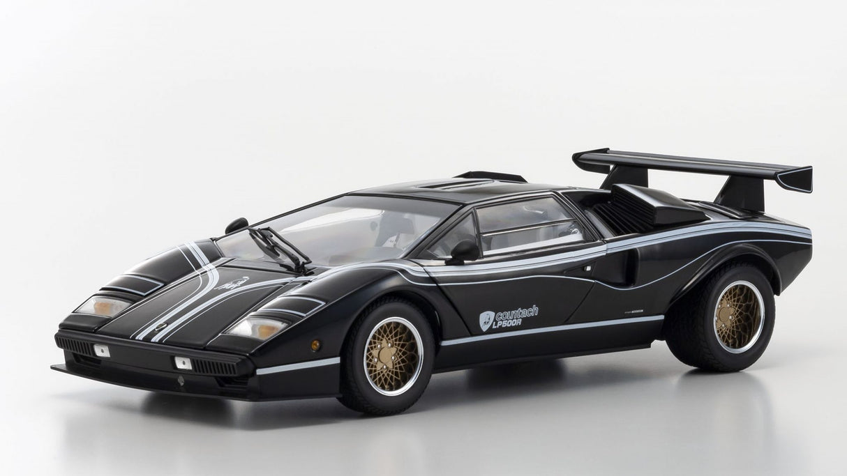 KYOSHO DIE CAST KS08320C - Kyosho 1:18 Lamborghini Countach LP500R Black-White