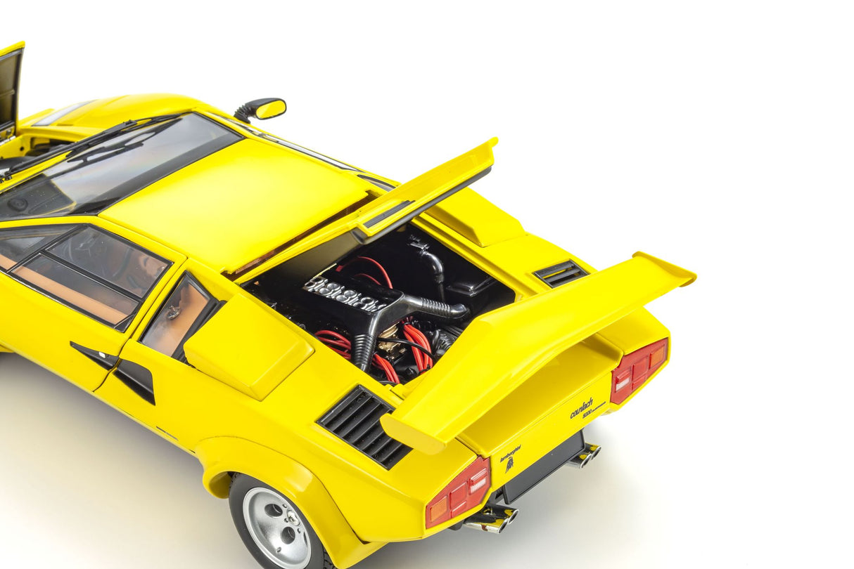 KYOSHO DIE CAST KS08320Y - Kyosho 1:18 Lamborghini Countach LP5000 Quattrovalvove Yellow