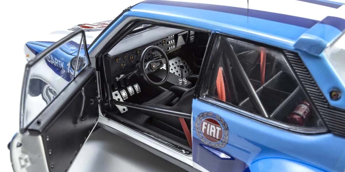 KYOSHO DIE CAST KS08376F - Kyosho 1:18 Fiat 131 Abarth A.Bettega Winner Piancavallo 1981 Nr.2