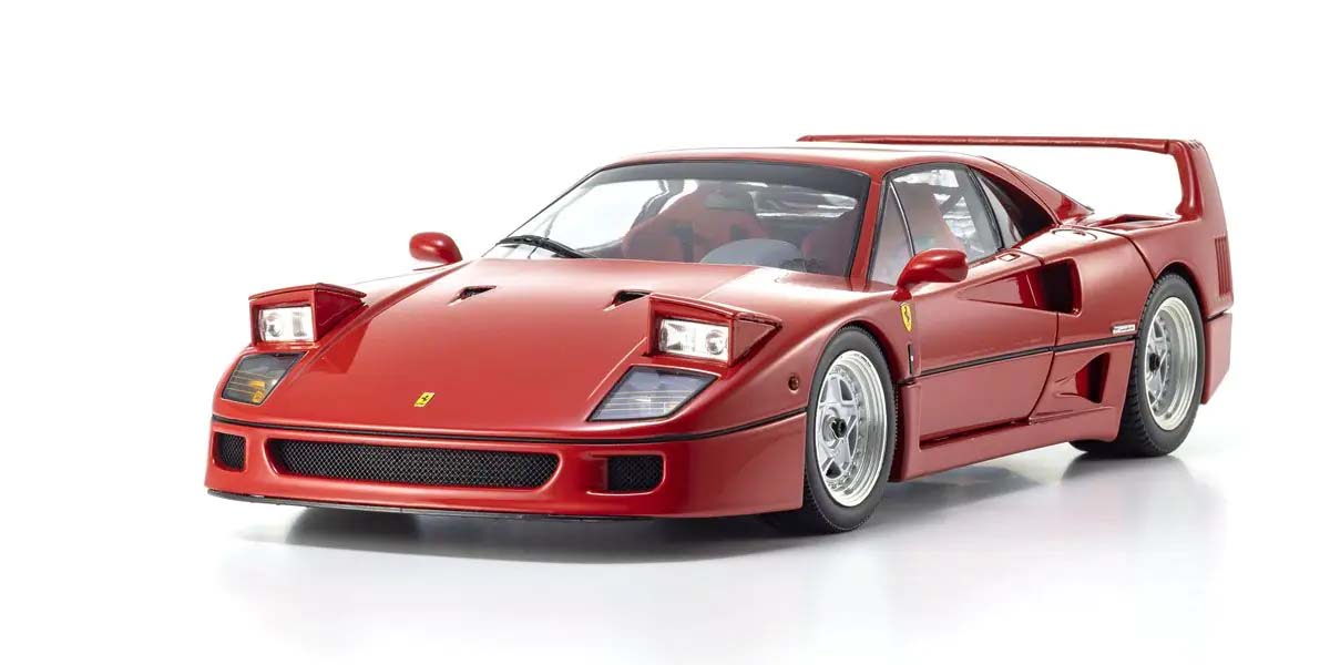 KYOSHO DIE CAST KS08416R2 - Kyosho 1:18 Ferrari F40 Red 1987 Die-Cast Collection