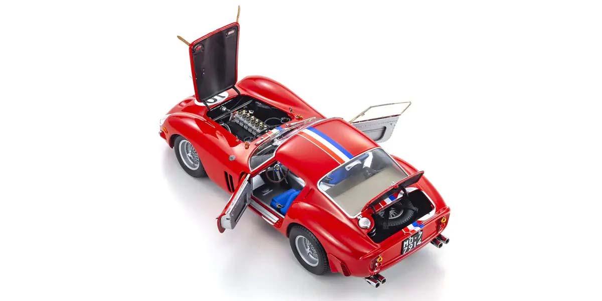 KYOSHO DIE CAST KS08438A - Kyosho 1:18 Ferrari 250 GTO Winner GT LM 1962 Nr.19 Noblet/Guichet