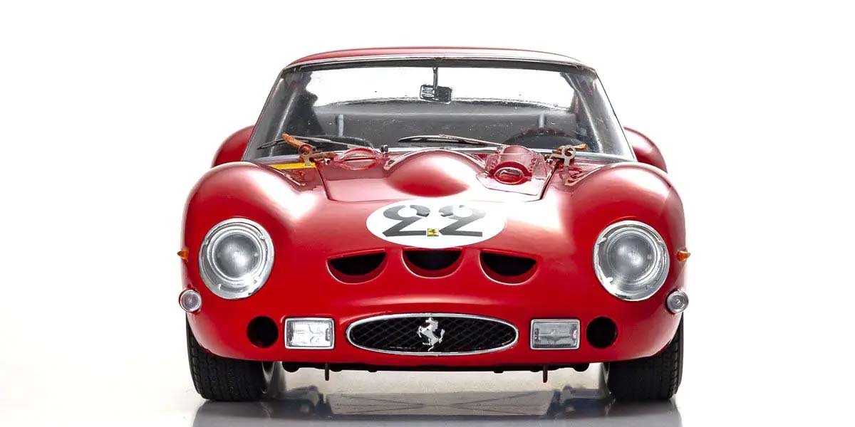 KYOSHO DIE CAST KS08438B - Kyosho 1:18 Ferrari 250 GTO 3rd Over All LM 1962 Nr.22 Blaton/Dernier
