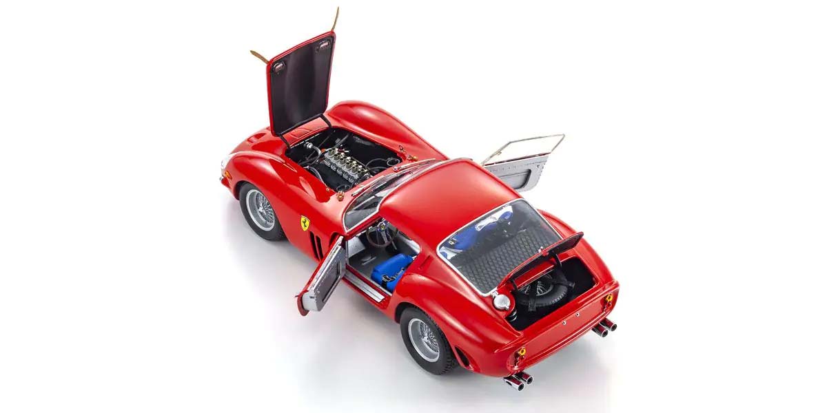KYOSHO DIE CAST KS08438R - Kyosho 1:18 Ferrari 250 GTO Red 1962 Die-Cast Collection