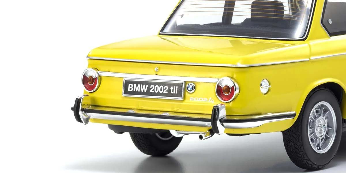KYOSHO DIE CAST KS08543GF - Kyosho 1:18 BMW 2002 Tii 1972 Yellow