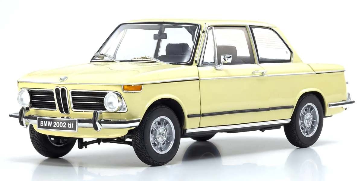 KYOSHO DIE CAST KS08543ML - Kyosho 1:18 BMW 2002 Tii 1972 Cream