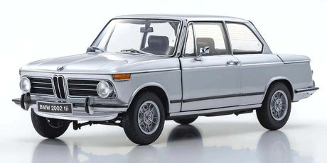 KYOSHO DIE CAST KS08543S - Kyosho 1:18 BMW 2002 Tii 1972 Silver