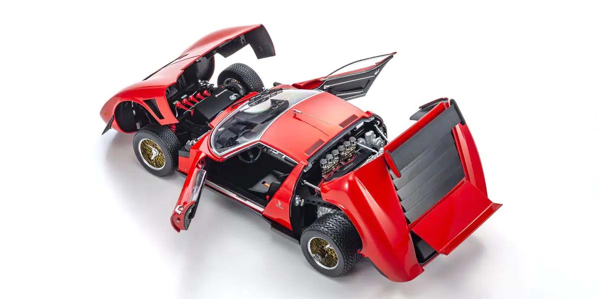 KYOSHO DIE CAST KS08625R - Kyosho 1:12 Lamborghini Miura SVR 1970 Red