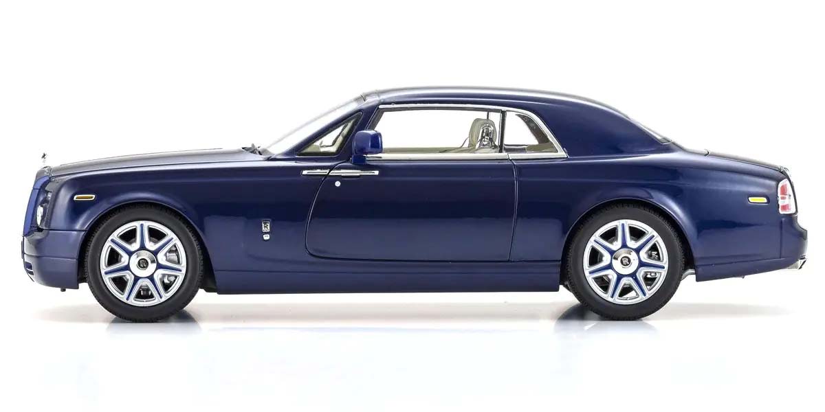 KYOSHO DIE CAST KS08862BLM - Kyosho 1:18 Rolls-Royce Phantom Coup 2008 Blue Metallic