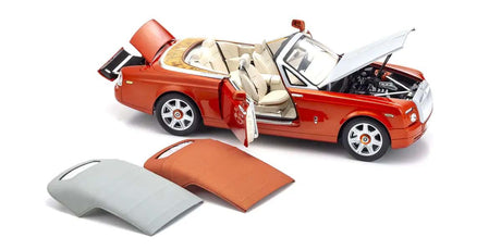 KYOSHO DIE CAST KS08871P - Kyosho 1:18 Rolls-Royce Phantom Drophead Coup 2007 Orange