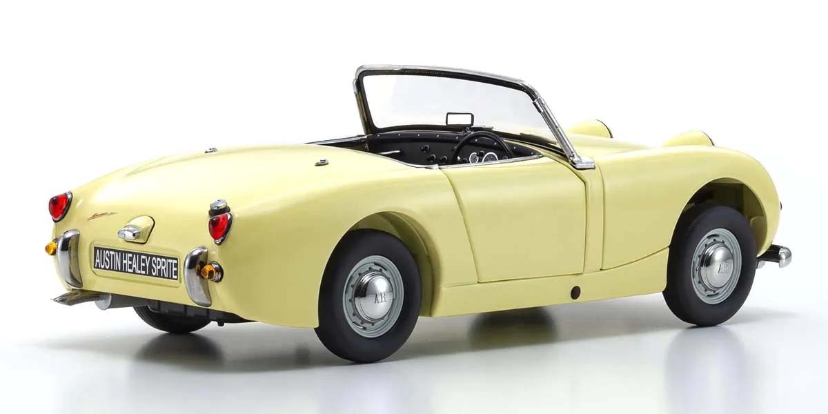 KYOSHO DIE CAST KS08953PY - Kyosho 1:18 Austin Healey Sprite 1958 Primrose Yellow