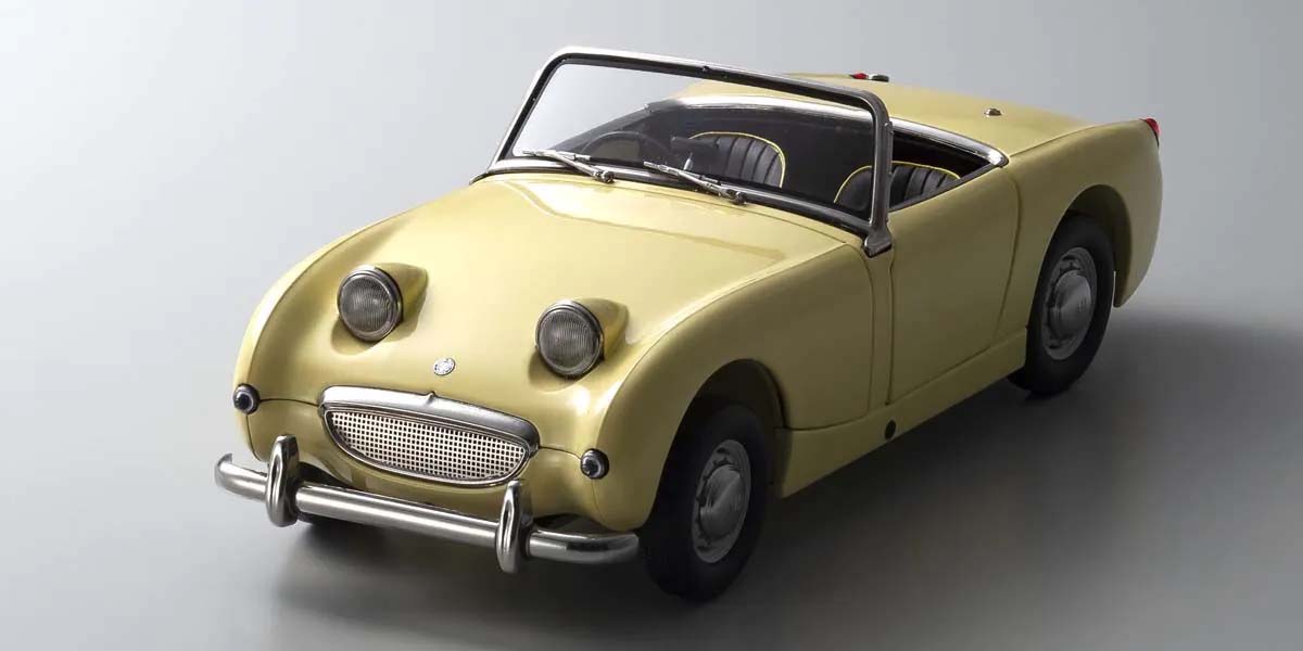 KYOSHO DIE CAST KS08953PY - Kyosho 1:18 Austin Healey Sprite 1958 Primrose Yellow
