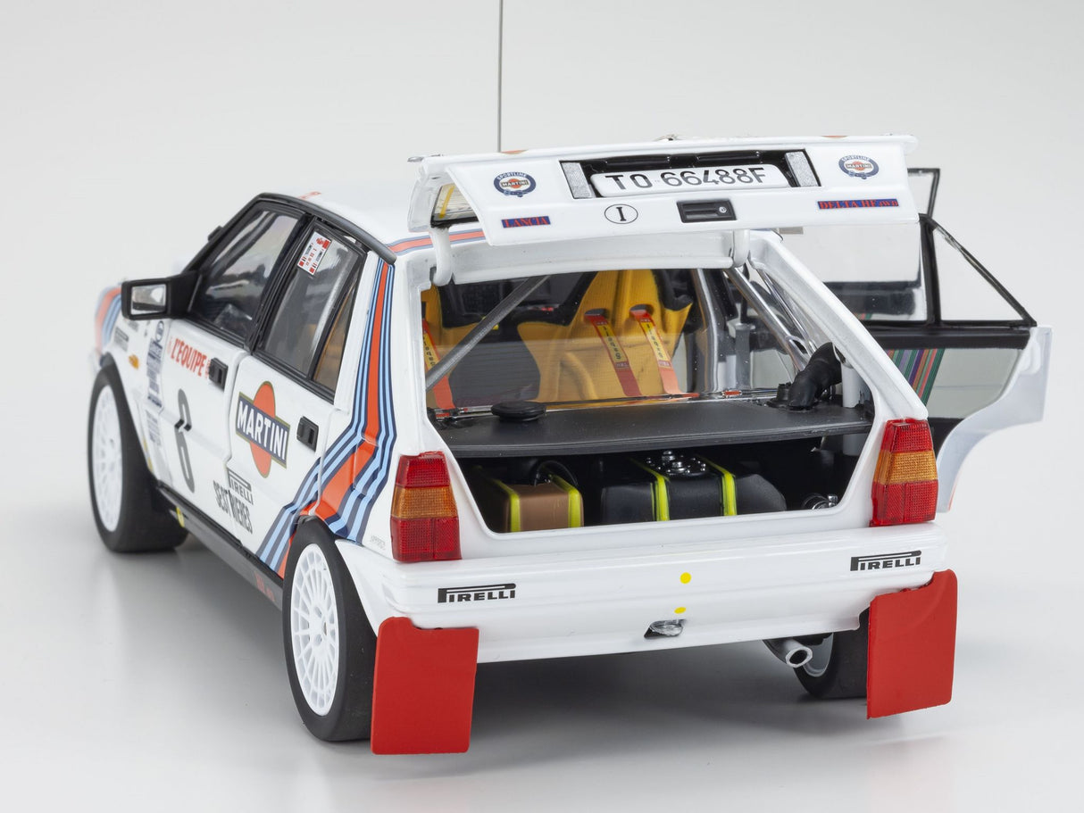 KYOSHO DIE CAST KS08960A - Kyosho 1:18 Lancia Delta HF 4WD Monte Carlo 1987 Team Martini Nr.6