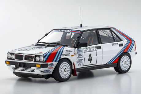 KYOSHO DIE CAST KS08960B - Kyosho 1:18 Lancia Delta HF 4WD 1000 Lakes 1987 Team Lancia Nr.4