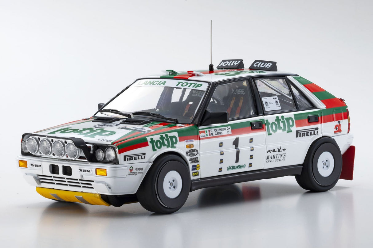 KYOSHO DIE CAST KS08960C - Kyosho 1:18 Lancia Delta HF 4WD Targa Florio 1987 Team Totip Nr.1