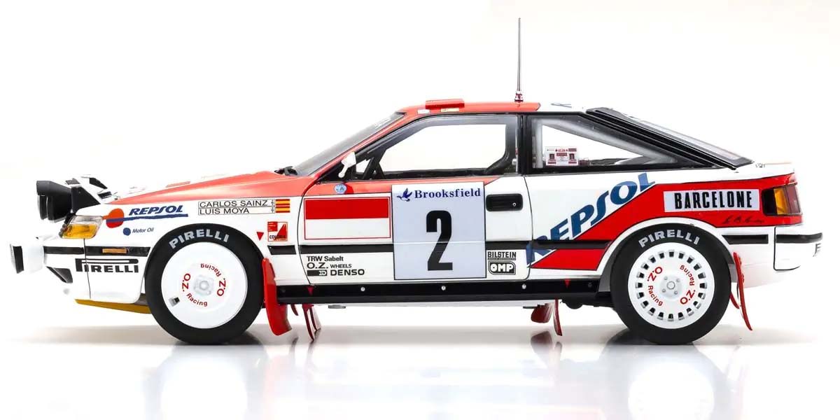 KYOSHO DIE CAST KS08961B - Kyosho 1:18 Toyota Celica GT-Four C.Sainz Winner Monte Carlo1991 Nr2