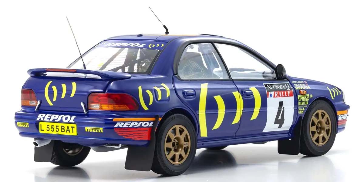 KYOSHO DIE CAST KS08962A - Kyosho 1:18 Subaru Impreza Colin McRae Winner RAC 1994 Nr.4