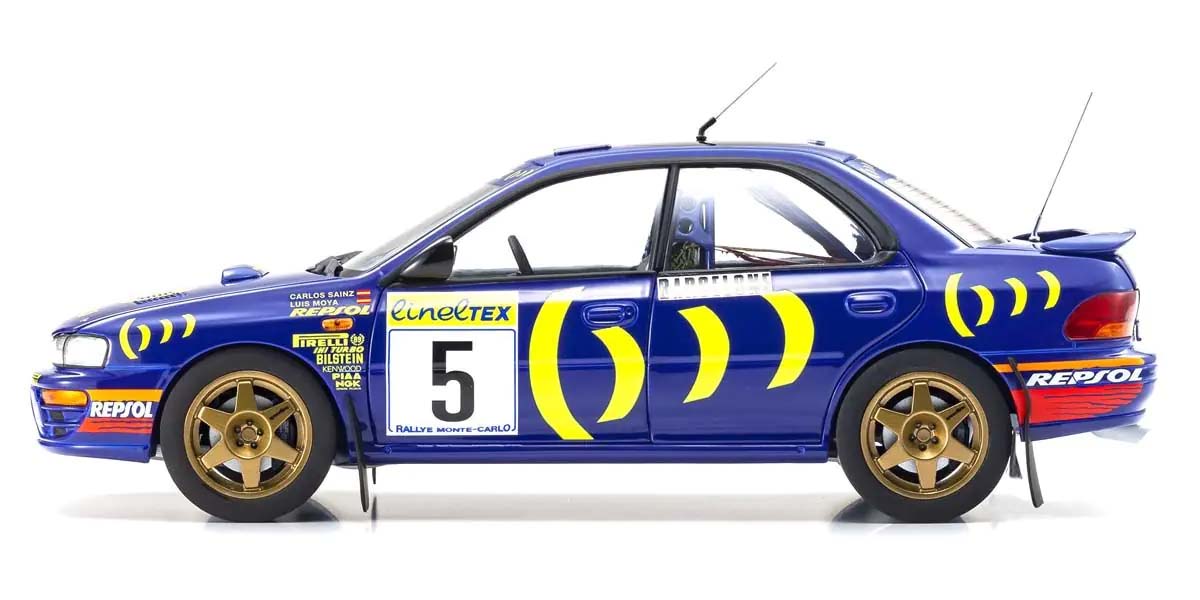 KYOSHO DIE CAST KS08962B - Kyosho 1:18 Subaru Impreza Carlos Sainz Winner Monte Carlo 1995 Nr.5