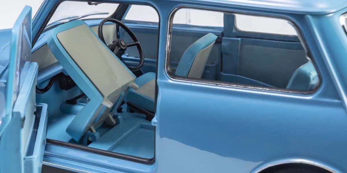 KYOSHO DIE CAST KS08964BL - Kyosho 1:18 Morris Mini Minor Clipper Blue