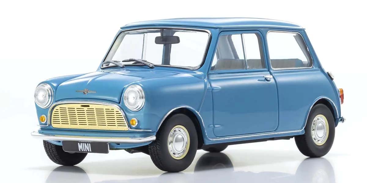 KYOSHO DIE CAST KS08964BL - Kyosho 1:18 Morris Mini Minor Clipper Blue