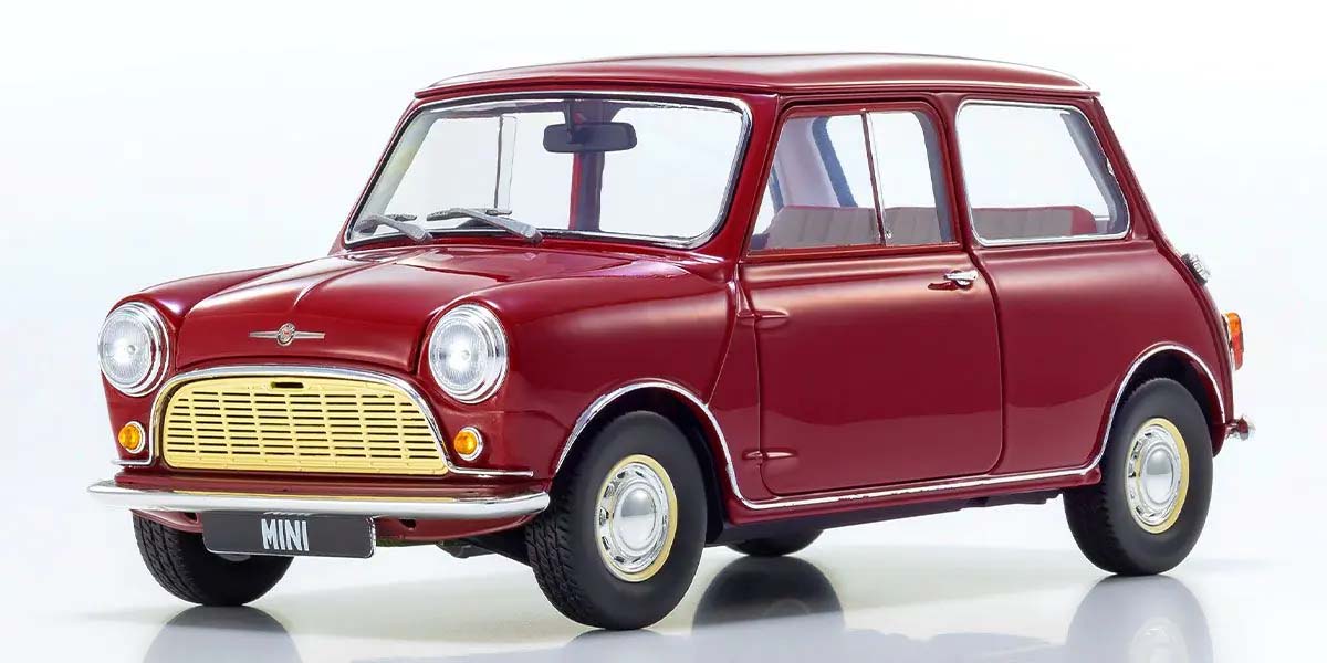 KYOSHO DIE CAST KS08964R - Kyosho 1:18 Morris Mini Minor Cherry Red