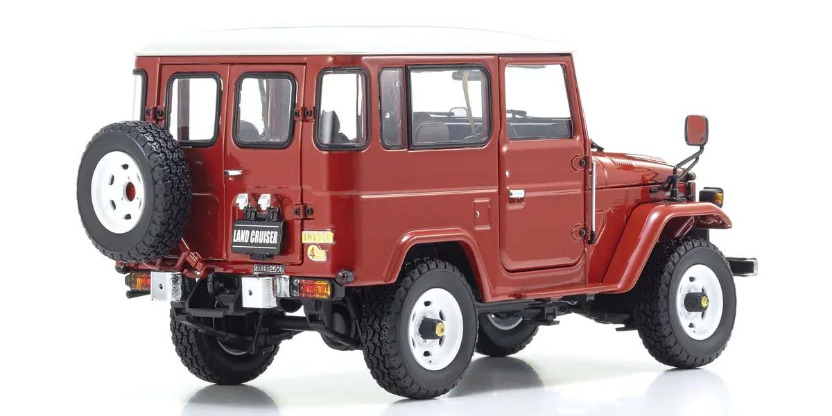 KYOSHO DIE CAST KS08971R - Kyosho 1:18 Toyota Land Cruiser 40 Van BJ42V 1980 Red