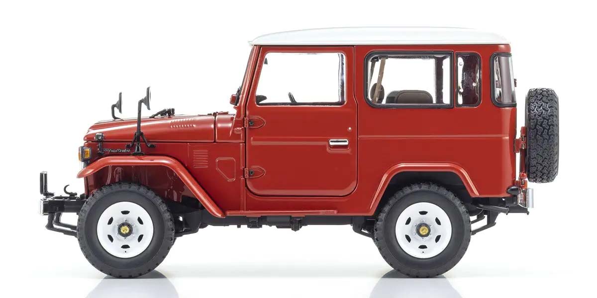 KYOSHO DIE CAST KS08971R - Kyosho 1:18 Toyota Land Cruiser 40 Van BJ42V 1980 Red