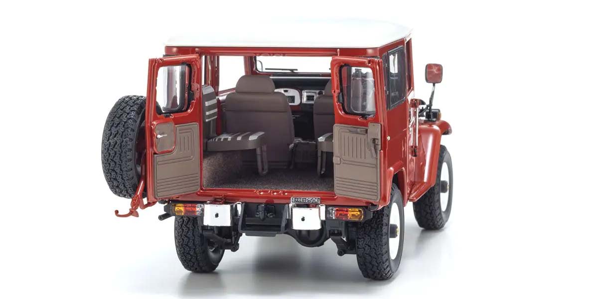 KYOSHO DIE CAST KS08971R - Kyosho 1:18 Toyota Land Cruiser 40 Van BJ42V 1980 Red