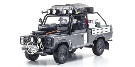 KYOSHO DIE CAST KSR08903TR - Kyosho 1:18 Resin Land Rover Defender 2001 Tomb Raider Edition