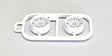 Wheels Set Kyosho Mini-Z MR03 Narrow-Offset 2.5 (2) White