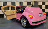 Children's car Volkswagen Kever 12 volt pink