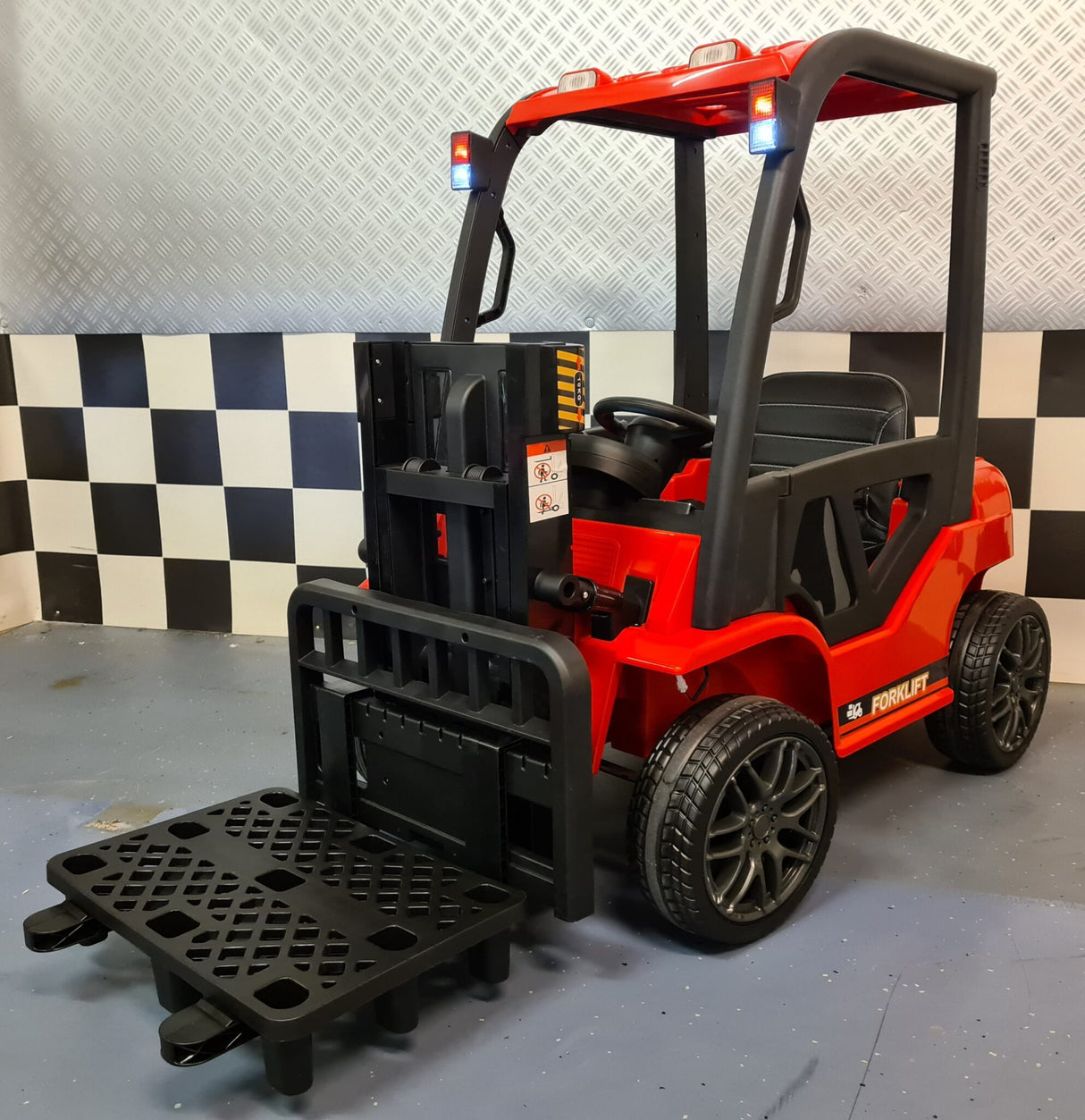 Children heftruck with remote control red