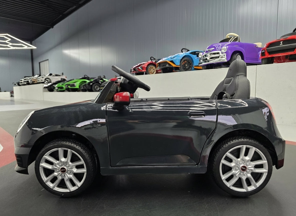 Electric children's car Mini Cooper S 12 volt metallic black