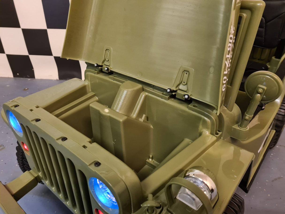 Electric children's jeep Willy 12 volts with remote control 1 person