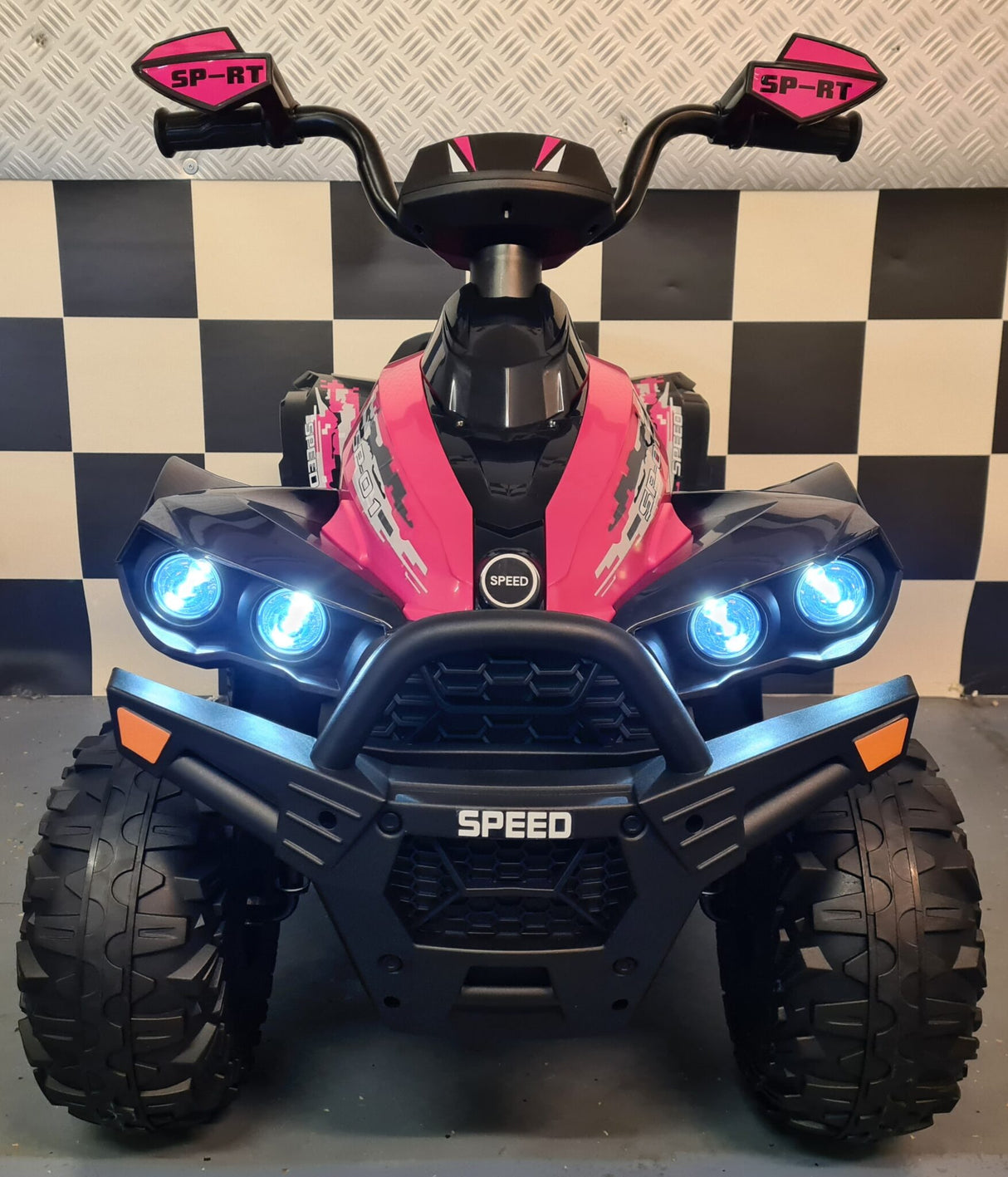 Electric children's quad Phyton pink