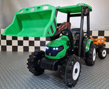 Børnetraktor 24 volt med anhænger