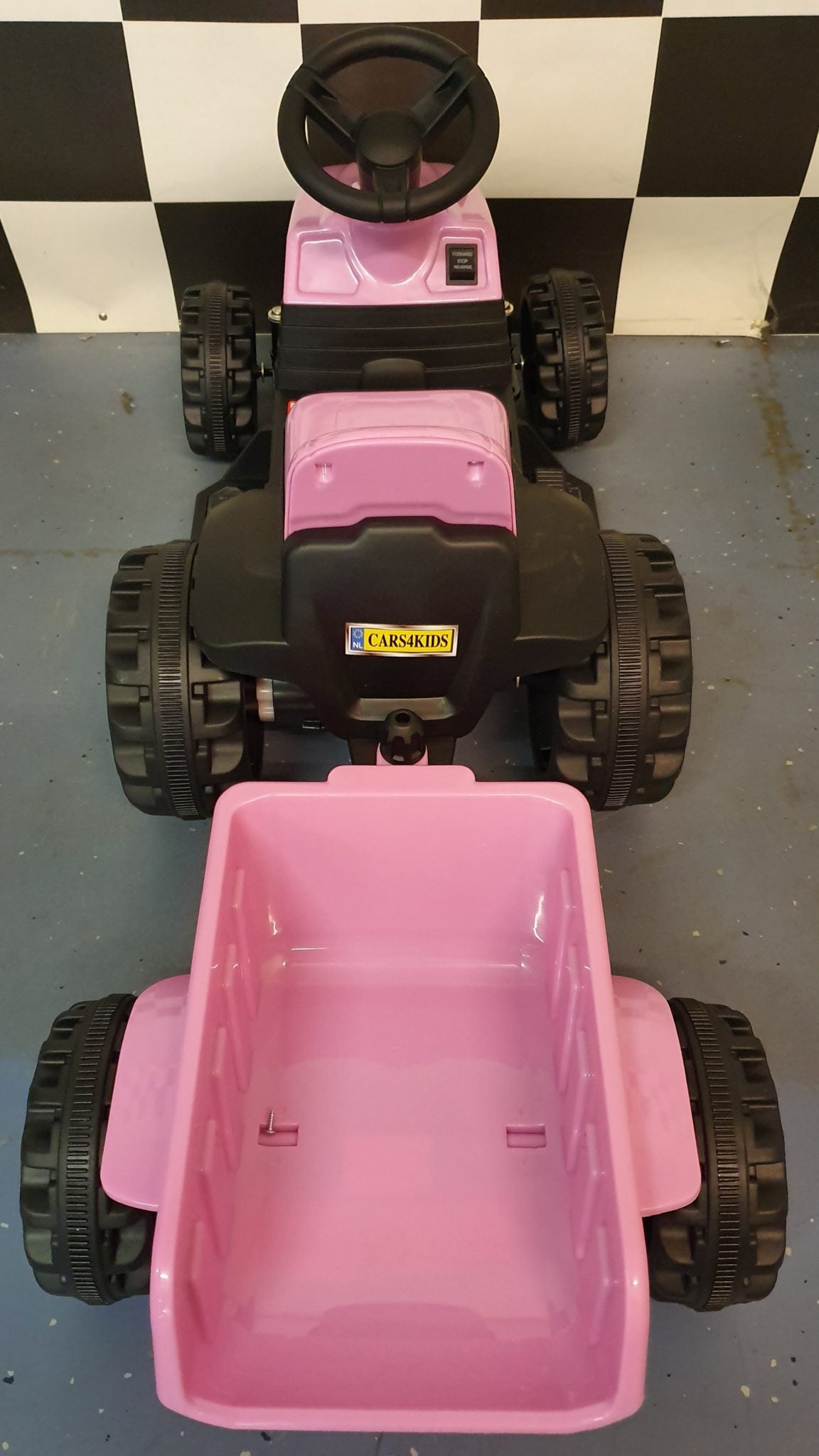 Electric children's tractor pink 6 volts