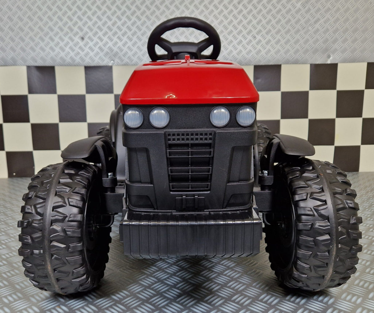 Elektrisk børnetraktor Farmer 12 volt rød m. fjernbetjening