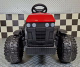 Elektrisk børnetraktor Farmer 12 volt rød m. fjernbetjening