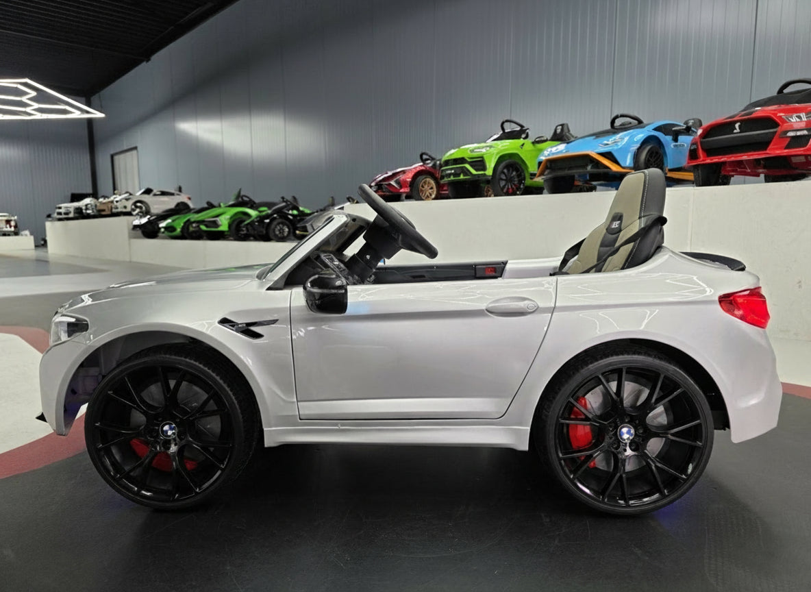 Electric ride on car BMW M5 24 volt metallic grey