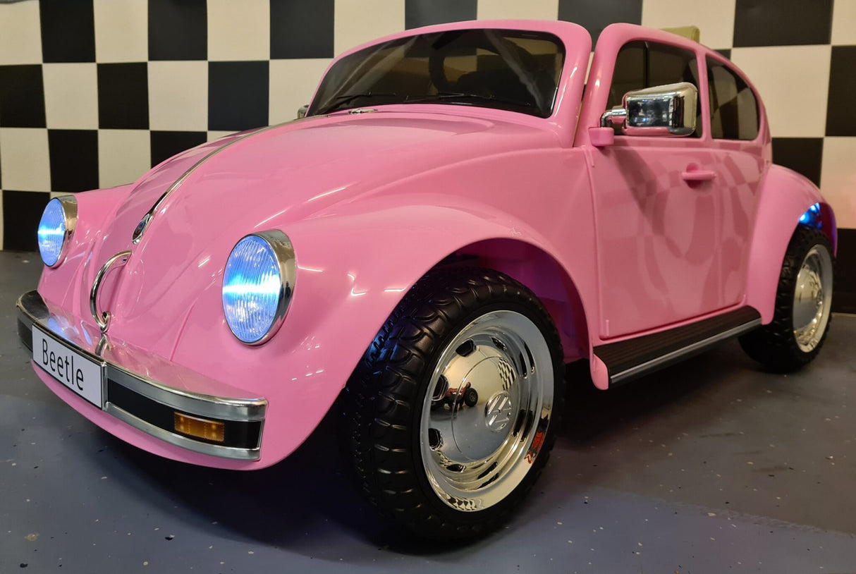 Children's car Volkswagen Kever 12 volt pink