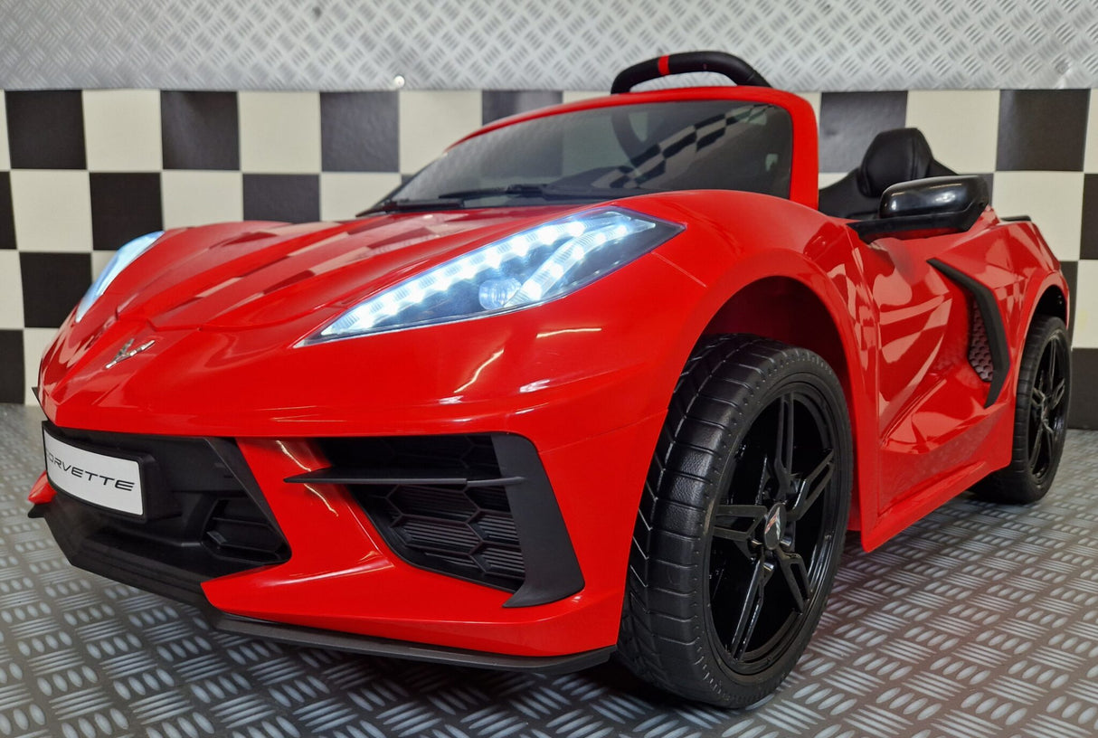 Corvette C8 electric children's car 12 volts 2 persons
