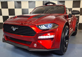 Children's car Ford Mustang 24 volt drift and RC metallic red