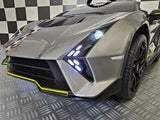 Electric children's car Lamborghini Auténtica 12 volt metallic gray