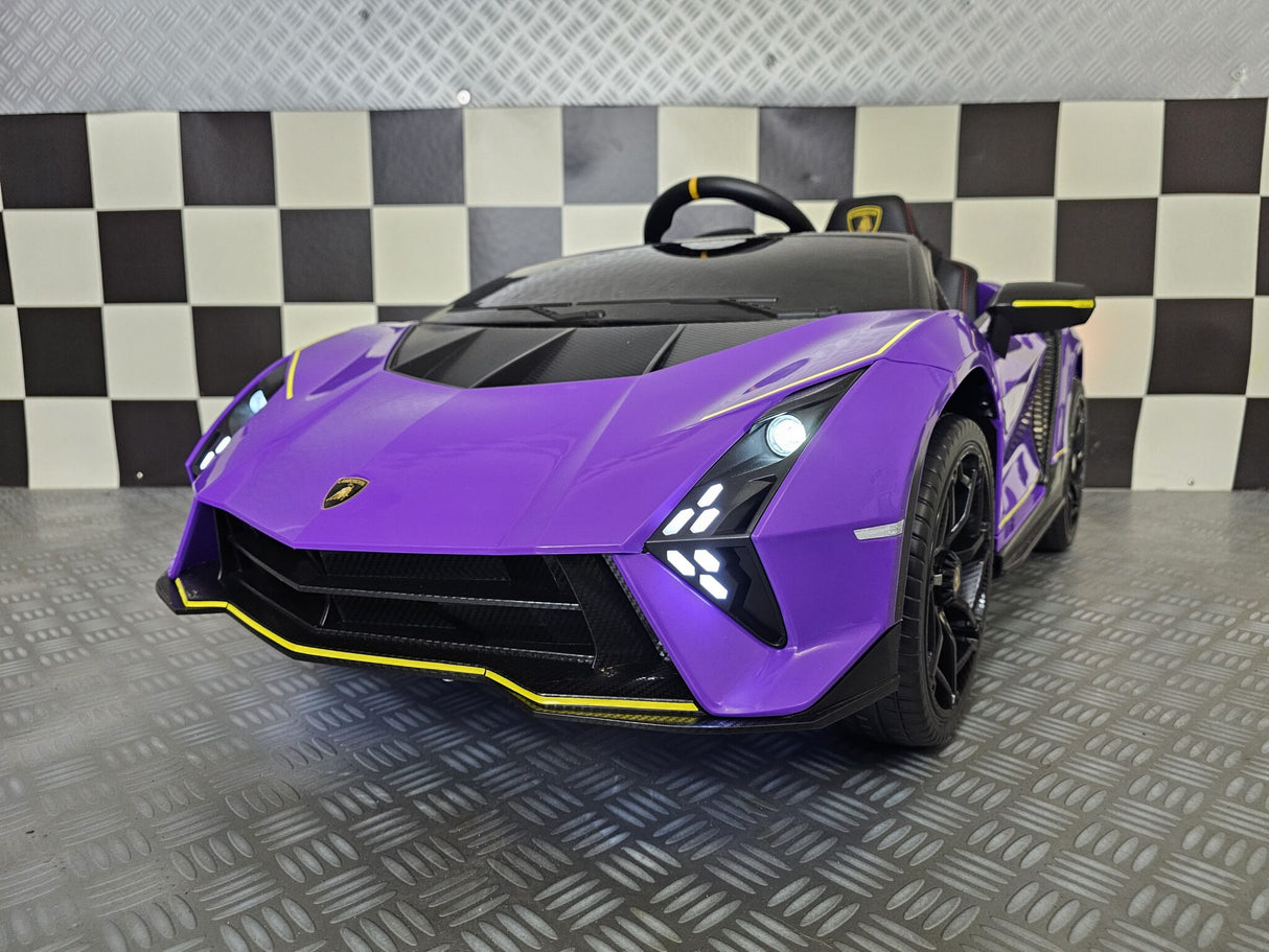Children's car Lamborghini Auténtica purple 12 volts