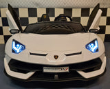 Lamborghini Aventador 2 person 24 volt with drift white