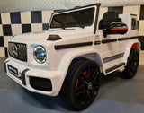 Mercedes G63 children's car 12V white with soft start 1 person