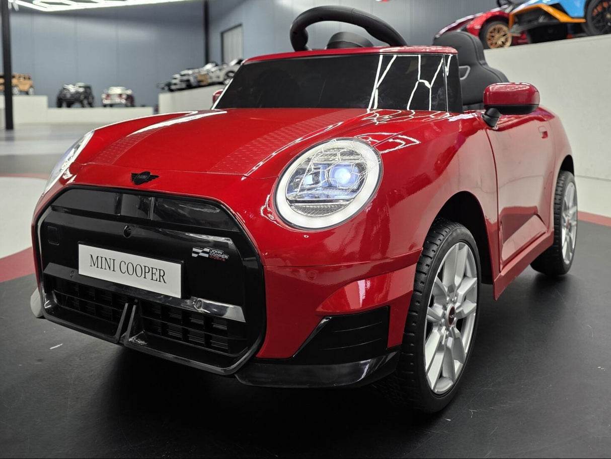 Children's car Mini Cooper S 12 volt metallic red